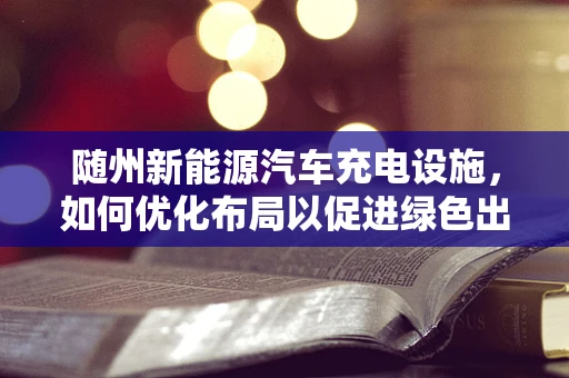 随州新能源汽车充电设施，如何优化布局以促进绿色出行？
