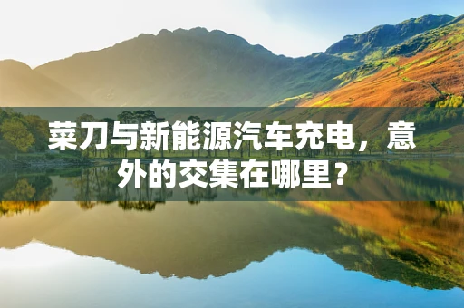 菜刀与新能源汽车充电，意外的交集在哪里？