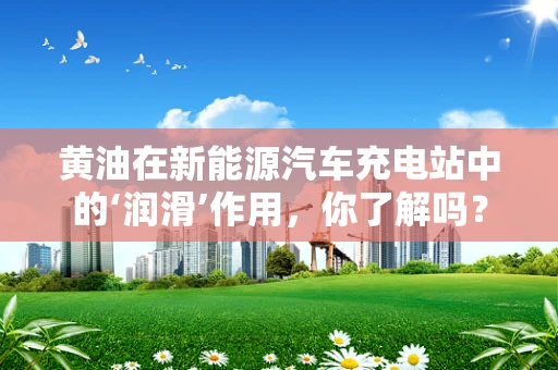 黄油在新能源汽车充电站中的‘润滑’作用，你了解吗？