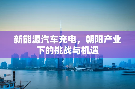 新能源汽车充电，朝阳产业下的挑战与机遇