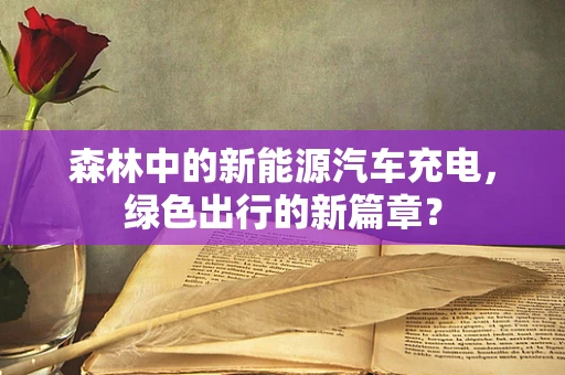 森林中的新能源汽车充电，绿色出行的新篇章？