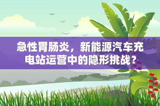 急性胃肠炎，新能源汽车充电站运营中的隐形挑战？