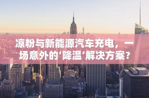 凉粉与新能源汽车充电，一场意外的‘降温’解决方案？