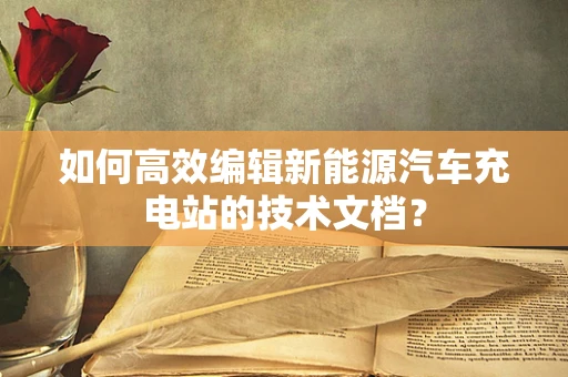 如何高效编辑新能源汽车充电站的技术文档？
