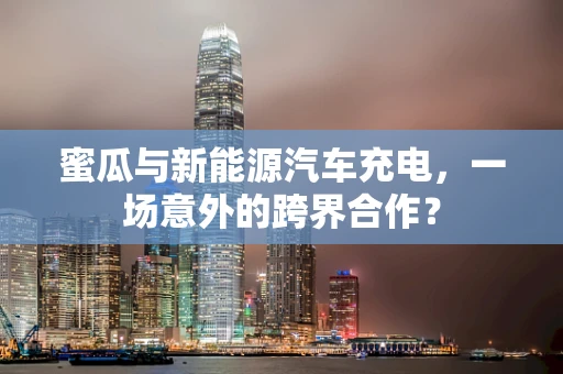 蜜瓜与新能源汽车充电，一场意外的跨界合作？