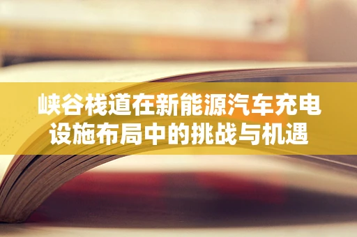 峡谷栈道在新能源汽车充电设施布局中的挑战与机遇