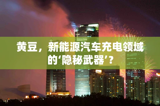 黄豆，新能源汽车充电领域的‘隐秘武器’？