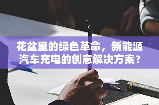 花盆里的绿色革命，新能源汽车充电的创意解决方案？