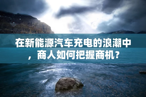 在新能源汽车充电的浪潮中，商人如何把握商机？
