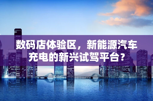 数码店体验区，新能源汽车充电的新兴试驾平台？
