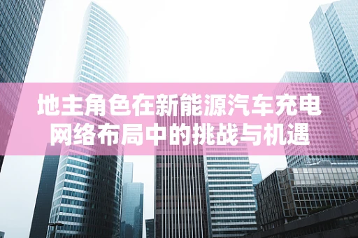 地主角色在新能源汽车充电网络布局中的挑战与机遇
