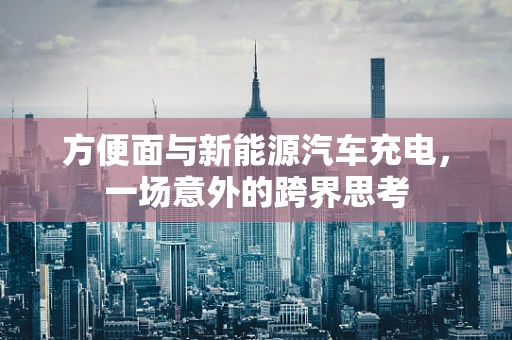 方便面与新能源汽车充电，一场意外的跨界思考