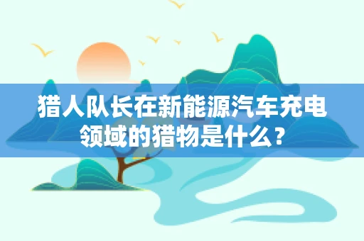 猎人队长在新能源汽车充电领域的猎物是什么？