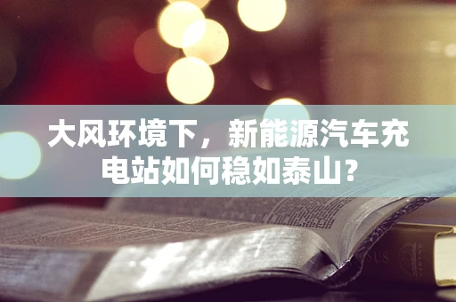 大风环境下，新能源汽车充电站如何稳如泰山？