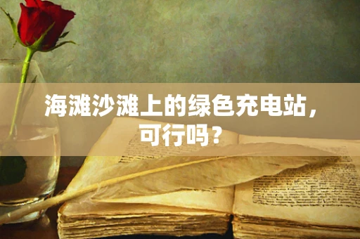 海滩沙滩上的绿色充电站，可行吗？