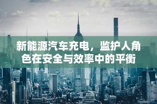 新能源汽车充电，监护人角色在安全与效率中的平衡