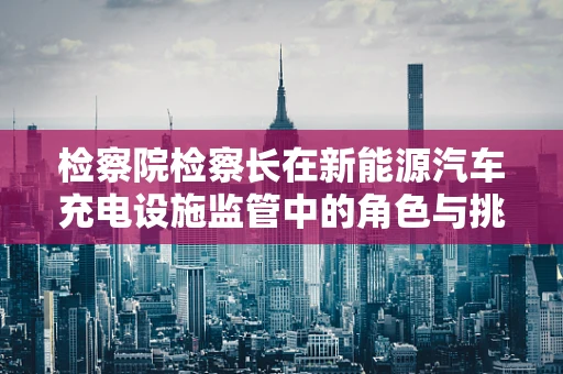 检察院检察长在新能源汽车充电设施监管中的角色与挑战