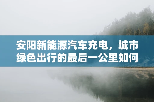 安阳新能源汽车充电，城市绿色出行的最后一公里如何破局？