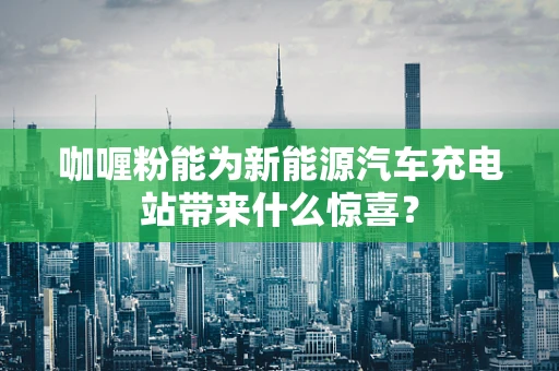 咖喱粉能为新能源汽车充电站带来什么惊喜？
