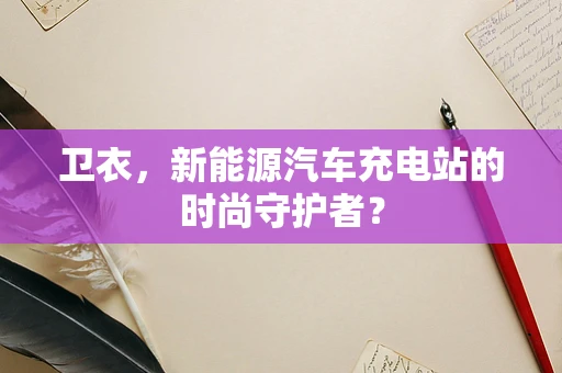 卫衣，新能源汽车充电站的时尚守护者？