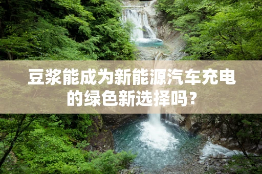 豆浆能成为新能源汽车充电的绿色新选择吗？