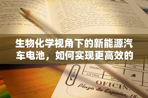 生物化学视角下的新能源汽车电池，如何实现更高效的充电与循环利用？